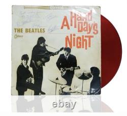 Album Odeon Records Japon de A Hard Day's Night signé par les Beatles rare