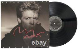 Album Reckless signé de Bryan Adams avec certificat d'authenticité, preuve exacte de vinyle autographié