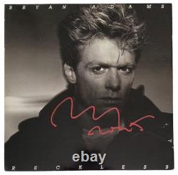 Album Reckless signé de Bryan Adams avec certificat d'authenticité, preuve exacte de vinyle autographié