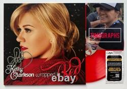 Album Vinyle Signé de Kelly Clarkson Wrapped In Red LP 'Christmas' Certificat JSA