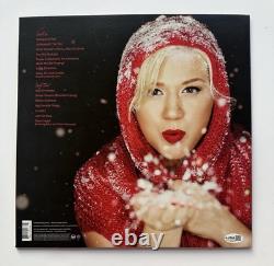 Album Vinyle Signé de Kelly Clarkson Wrapped In Red LP 'Christmas' Certificat JSA