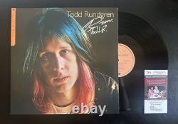 Album de disque vinyle 'Now Playing' signé par Todd Rundgren, authentifié par JSA
