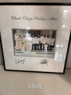 Album de mariage signé par Cheech Marin et Tommy Chong - Vinyle LP enregistrements de comédie autographié