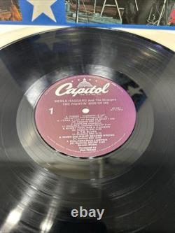 Album de vinyle signé par Merle Haggard 'The Fighting Side'