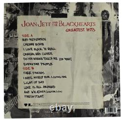 Album des Plus Grands Succès Signé par Joan Jett avec Certificat d'Authenticité Preuve Exacte Disque Vinyle Autographié