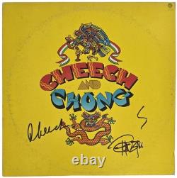 Album signé de Cheech et Chong Preuve exacte COA Beckett Disque vinyle dédicacé