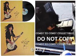 Album signé de Joan Jett & The Blackhearts avec certificat d'authenticité, disque vinyle autographe