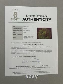 Album vinyle Best Of signé par Earth Wind & Fire avec certificat d'authenticité Beckett BAS