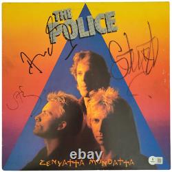 Album vinyle Zenyatta Mondatta dédicacé par The Police avec certificat d’authenticité Beckett