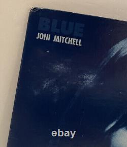 Album vinyle bleu signé autographié par Joni Mitchell avec preuve de certification JSA COA - Rare