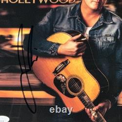 Album vinyle de luxe encadré Honkytonk Hollywood dédicacé par Jon Pardi JSA