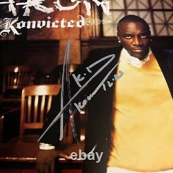 Album vinyle signé Konvicted d'AKON avec certificat d'authenticité autographié Beckett