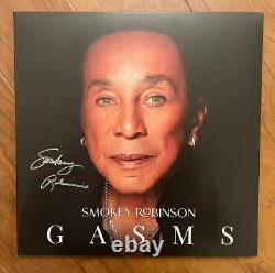 Album vinyle signé de Smokey Robinson Gasms avec preuve