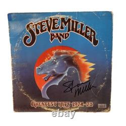 Album vinyle signé par Steve Miller - Grands succès avec certificat d'authenticité