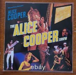 Alice Cooper A Signé Le Spectacle Alice Cooper Autographe Lp Vinyl Record Vg+/vg+