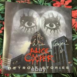 Alice Cooper Detroit Stories Disque vinyle 2 LP signé et autographié