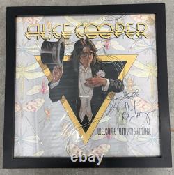 Alice Cooper signé Welcome to My Nightmare album vinyle LP / disque autographié