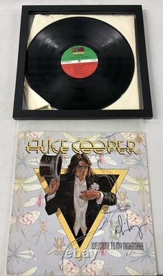 Alice Cooper signé Welcome to My Nightmare album vinyle LP / disque autographié