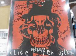 Alice Cooper tueur signé par 4 membres 3 LP vinyle