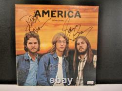 America signé 2x- Homecoming 1972 LP vinyle-2e album-authentifié+hologramme