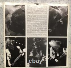 Ange Noir Laisse des Cicatrices Vinyle LP Enregistrement 1989 Combat Autographié par les 5 Membres du Groupe