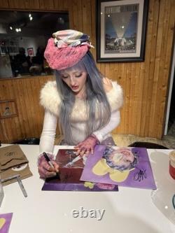 Ashnikko Smoochies Vinyle LP Signé à la Main Exclusif Indie PREUVE D'AUTOGRAPHE Blanc