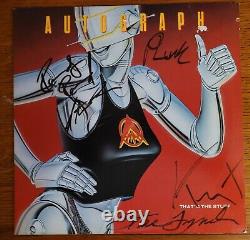 Autographe Entièrement Signé That The Stuff Lp Randy Rand Steve Lynch Keni Plnk Vinyl