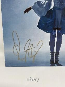 Autographe Lindsey Stirling Snow Waltz Signé Veste D'album Et Blue Vinyl Lp