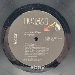 Autographe Loud & Clear Vinyle signé autographié rare