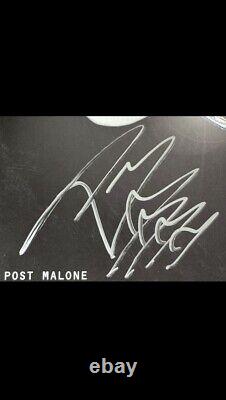 Autographe de Post Malone sur vinyle diamant inscrit - Preuve de la photo d'Austin Richard Post