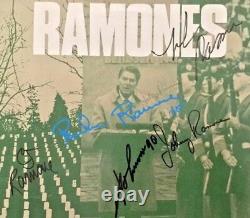 Autographié / Signé Ramones Bonzo Goes To Bitburg Vinyl Single Uk Import