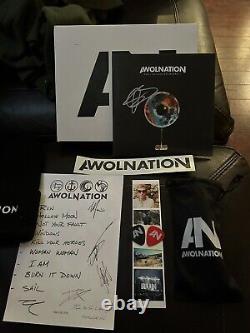 Awolnation Exécuter Rare Boîte De Collection Autographiée Set 7 Vinyle
