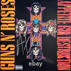 Axl Rose a signé un vinyle 'Appetite For Destruction' de Guns N Roses