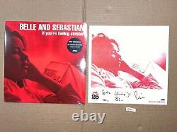 Belle Et Sebastian Ont Signé Autographied Vinyl Record Si Vous Vous Sentez Sinister