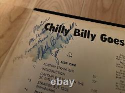 Bill Cardille Chilly Billy Va Sur Record Gateway Vinyl Vg+ Autographié