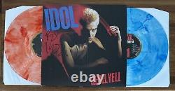 Billy Idol - LP vinyle bleu rouge SIGNÉ Rebel Yell EXPANDED Autographié PSA DNA COA