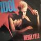 Billy Idol Rebel Yell Album Vinyle Lp Sign&eacute; Avec Pochette Autographi&eacute;e