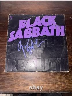 Black Sabbath Maître de la Réalité vinyle LP Signé / Autographié Geezer Butler