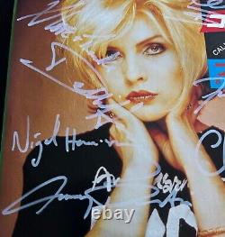 Blondie Band Signée par tous (6) Call Me 45 Disque Vinyle Couverture Debbie Harry