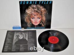 Bonnie Tyler-1983 Faster Than The Speed Of Night Vinyle LP signé-authentifié