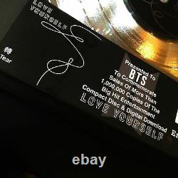 Bts (love Youself) CD Lp Record Vinyle Autographié Signé