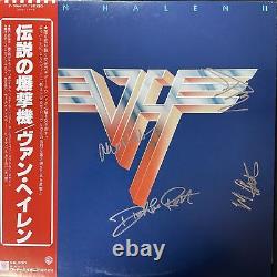 COA AUTOGRAPH Van Halen VINYL LP JAPAN signé
