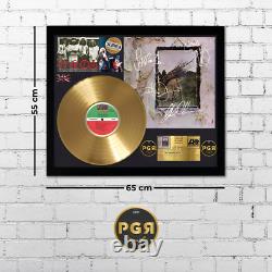 Cadeau de mémorabilia LP vinyle signé de Led Zeppelin PGR