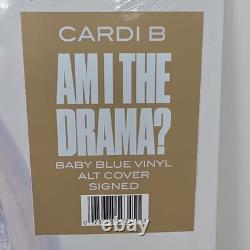 Cardi B – Am I the Drama – Vinyle bleu layette dédicacé avec pochette alternative