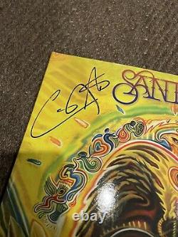 Carlos Santana Signé Autographe Lp Couverture Afrique Parle Avec Slipmat (no Vinyl)