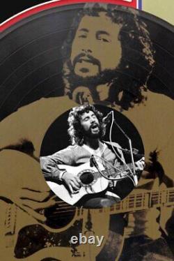 Cat Stevens Vinyle Noir Gravé au Laser Reproduction LP Signée Affichage