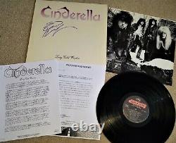 Cendrillon Long Hiver Froid Signé Album De Vinyle Autographié Tom Keifer Press Kit