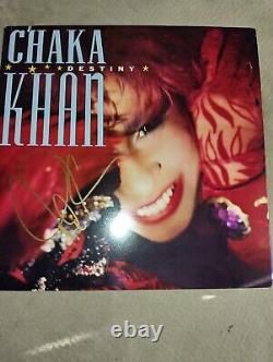 Chaka Khan, Album vinyle LP Destiny signé autographié