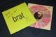 Charli Xcx Brat SignÉ/ecrit À La Main & PersonnalisÉ 12 Vinyle Lp Rose éclaboussé