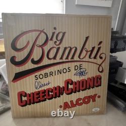 Cheech & Chong Big Bambú Disque Vinyle Autographié JSA Authentique